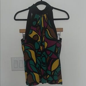 Jonathan Martin Graphic Green and Yellow Tank Top Size Medium